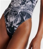 Jean Paul Gaultier Diablo printed swimsuit