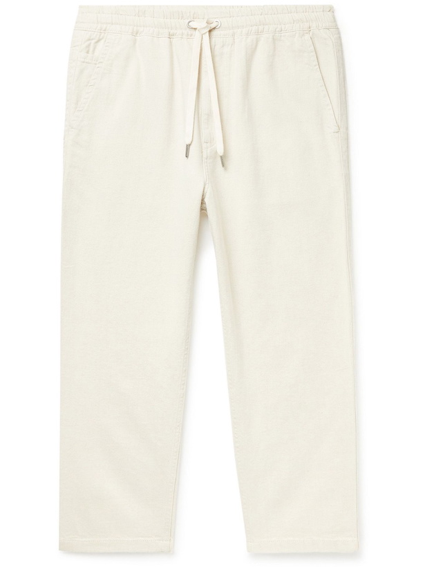 Photo: RAG & BONE - Cotton and Hemp-Blend Twill Drawstring Trousers - Neutrals