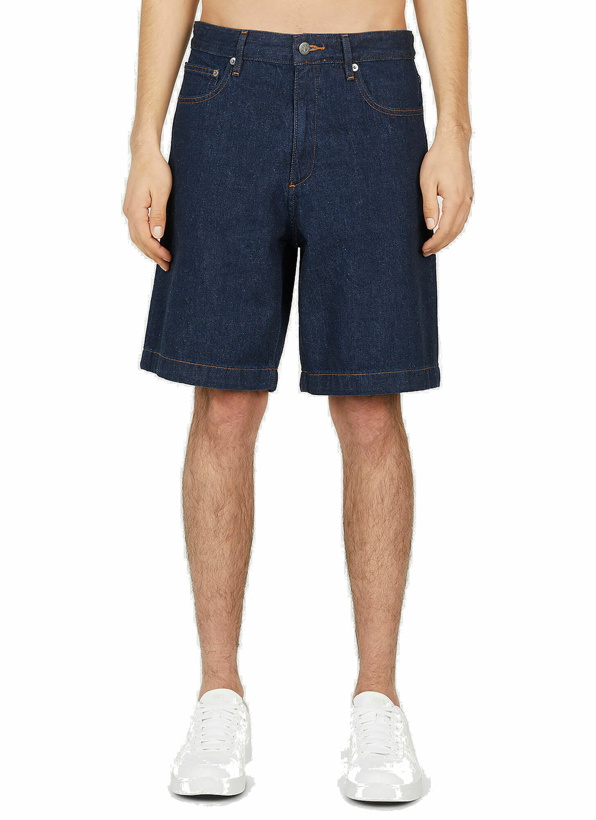 Photo: A.P.C. - Helio Denim Shorts in Blue