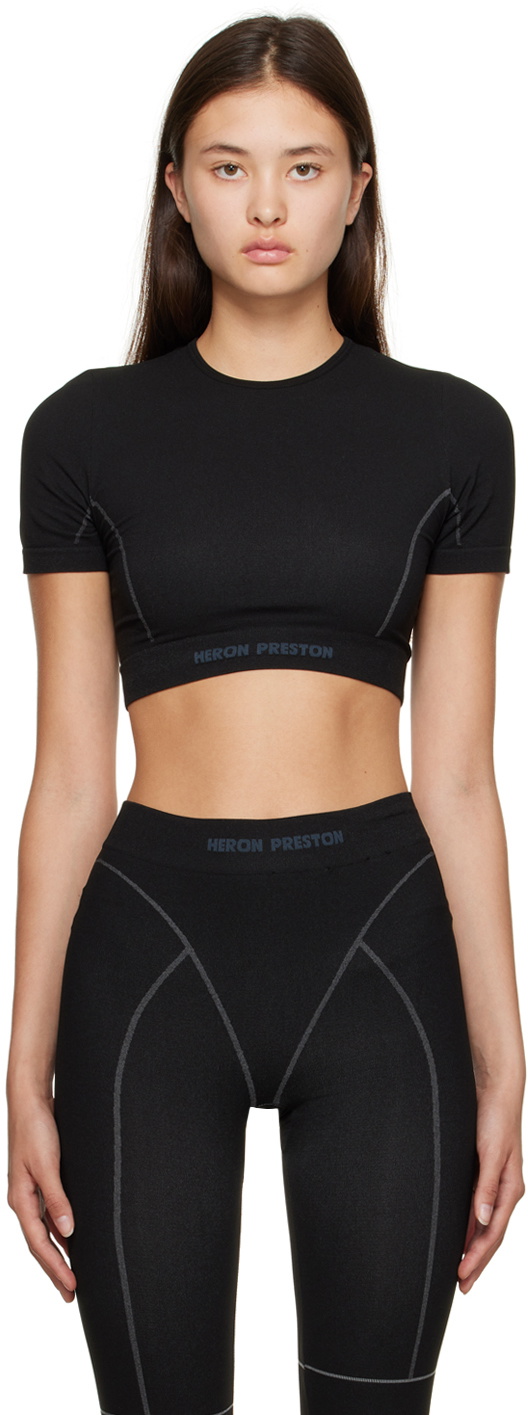 Heron Preston Black Active Sport Top