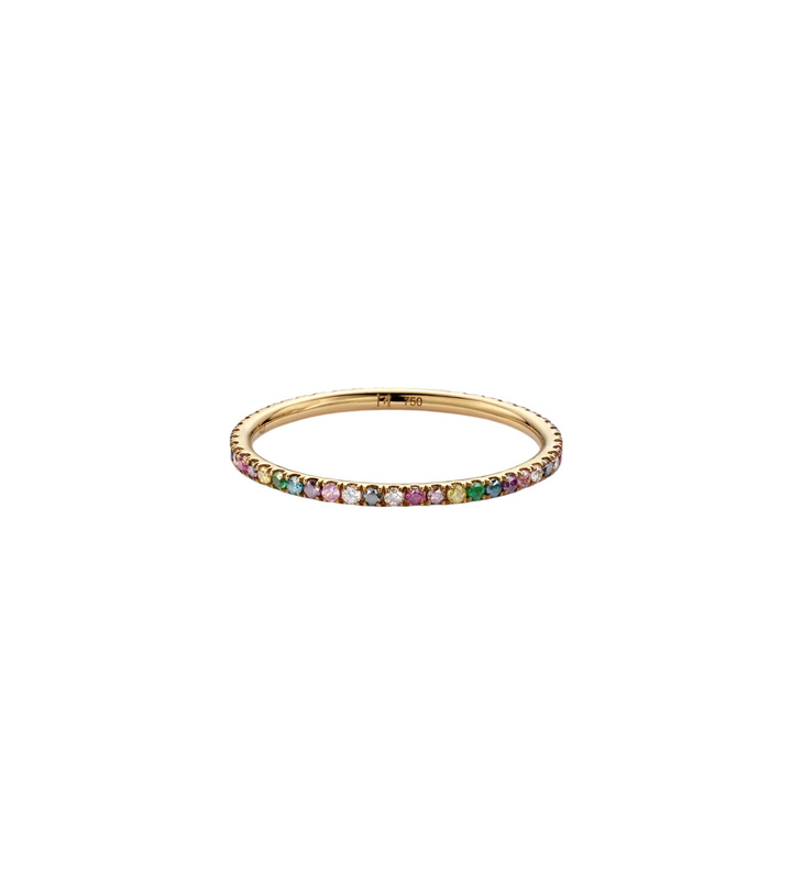 Photo: Ileana Makri 18kt gold ring with gemstones
