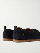 Mr P. - Leo Tasselled Suede Loafers - Blue