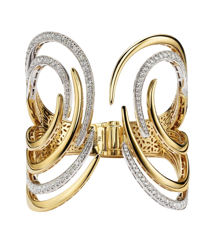 Photo: Yeprem Golden Strada 18kt gold and white gold cuff bracelet with diamonds