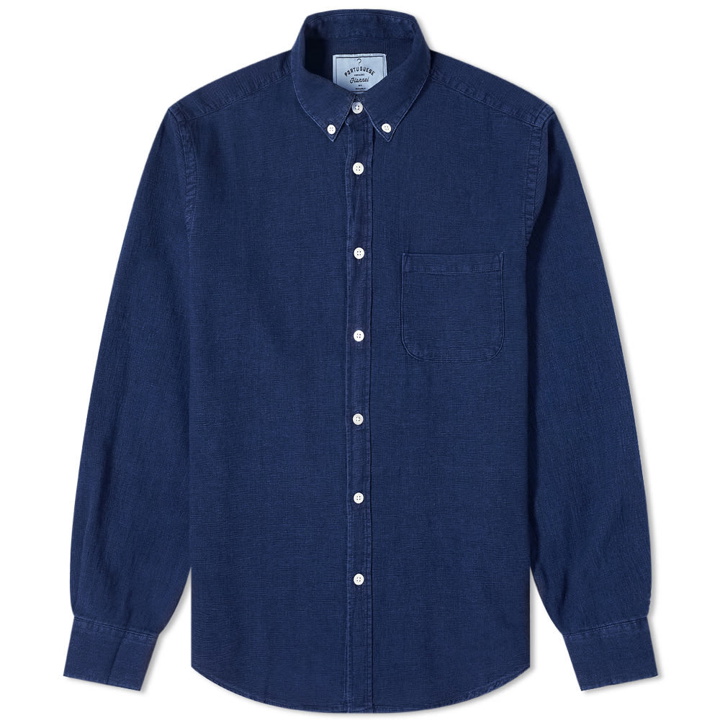 Photo: Portuguese Flannel Indigo Button Down Shirt