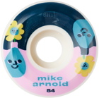 SML. Wheels White Mike Arnold Skateboard Wheels, 54 mm