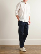 Orlebar Brown - Dekker Grandad-Collar Pinstriped Cotton-Poplin Shirt - White