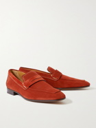 Berluti - Lorenzo Suede Penny Loafers - Brown
