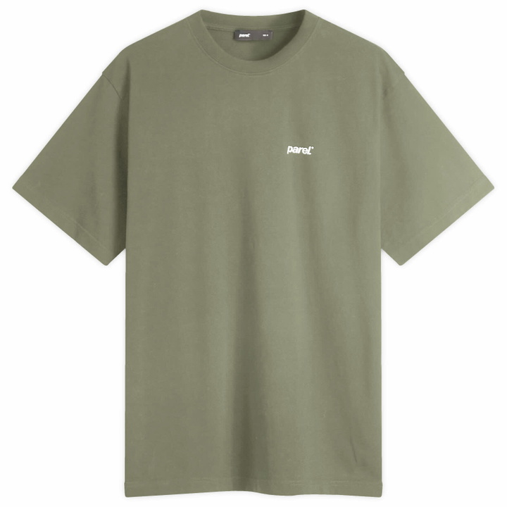 Photo: Parel Studios Men's BP Logo T-Shirt in Army Green