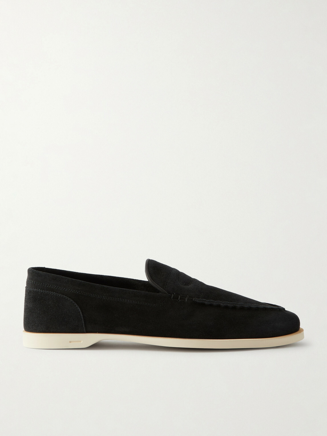 John Lobb - Pace Suede Loafers - Black