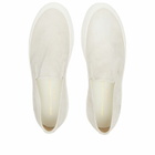 Woman by Common Projects Women's Suede Slip On Shoes in Off White
