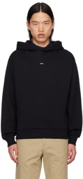 A.P.C. Black Boxy Printed Micro Logo Hoodie