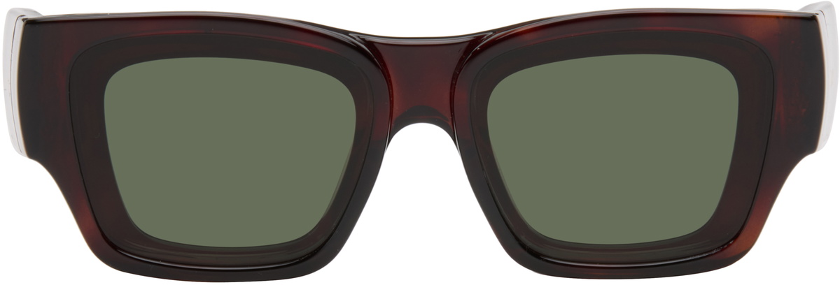 LOEWE Brown Paula's Ibiza Goggle Rectangle Sunglasses