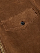 Drake's - A-2 Suede Jacket - Brown