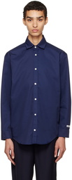 Drôle De Monsieur Navy 'La Chemise NFPM' Shirt