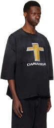 WILLY CHAVARRIA Black Distressed T-Shirt