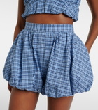 Faithfull Mira checked cotton shorts