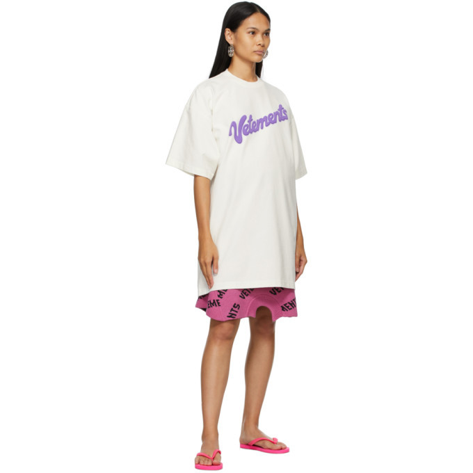 VETEMENTS Off-White Sweet Logo T-Shirt Vetements