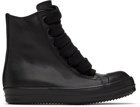 Rick Owens Black Jumbo Laced Sneakers