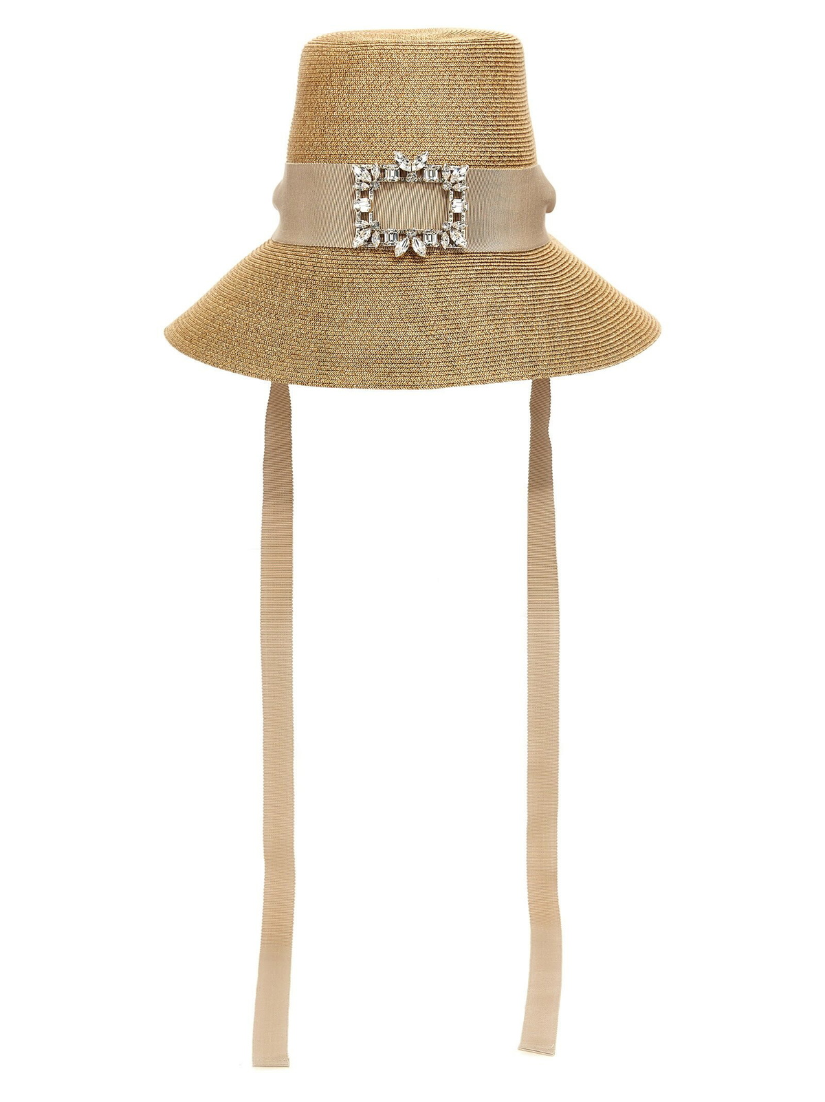 ハット Roger Vivier RV BROCHE EXTRA RAFIA HAT Roger Vivier Rv Broche Extra Rafia Hat Roger Vivier