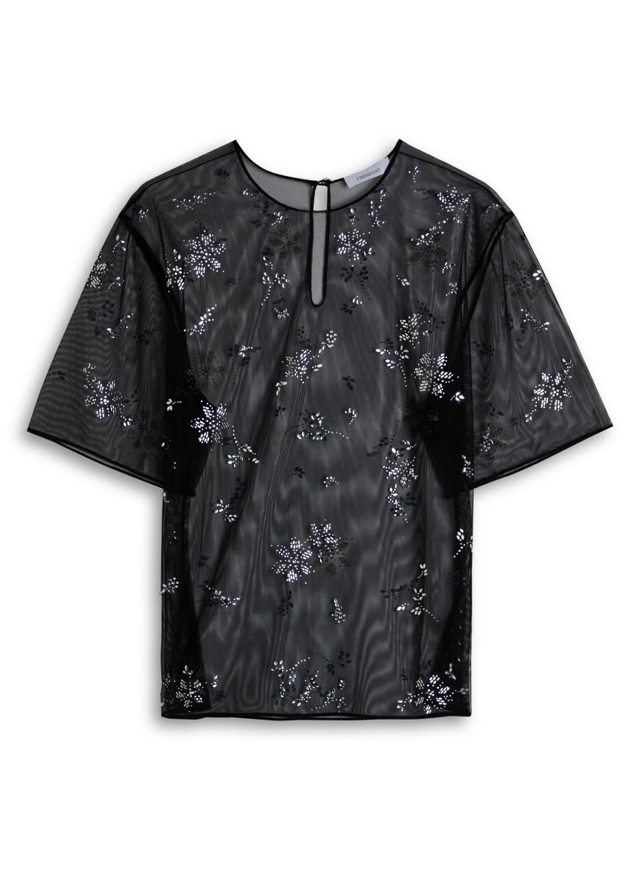 Tシャツ・カットソー PACO RABANNE l mesh T-shirt Silver 21475703_51454882_600.jpg