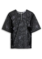 Rabanne Crystal-embellished Mesh T-shirt Black