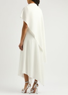 Roksanda Pascale Cape-effect Draped Maxi Dress Ivory