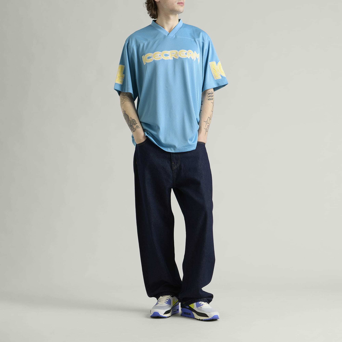 ICECREAM Men's IC Football Top in Blue