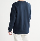 NN07 - Robin Logo-Appliquéd Cotton-Jersey Sweatshirt - Blue