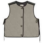STEL Women's Contrast Quilted Vest in Mud
