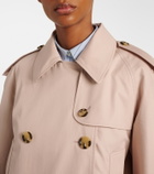 Burberry Cropped cotton gabardine trench coat