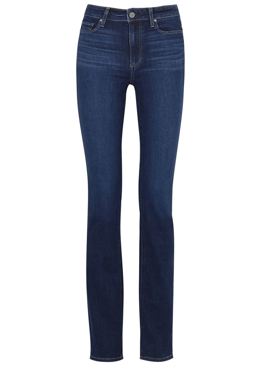 Paige Hoxton Transcend Straight-leg Jeans Dark Blue