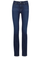 Paige Hoxton Transcend Straight-leg Jeans Dark Blue