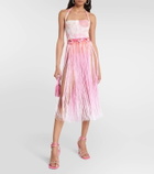 Roberta Einer Floral halterneck corset