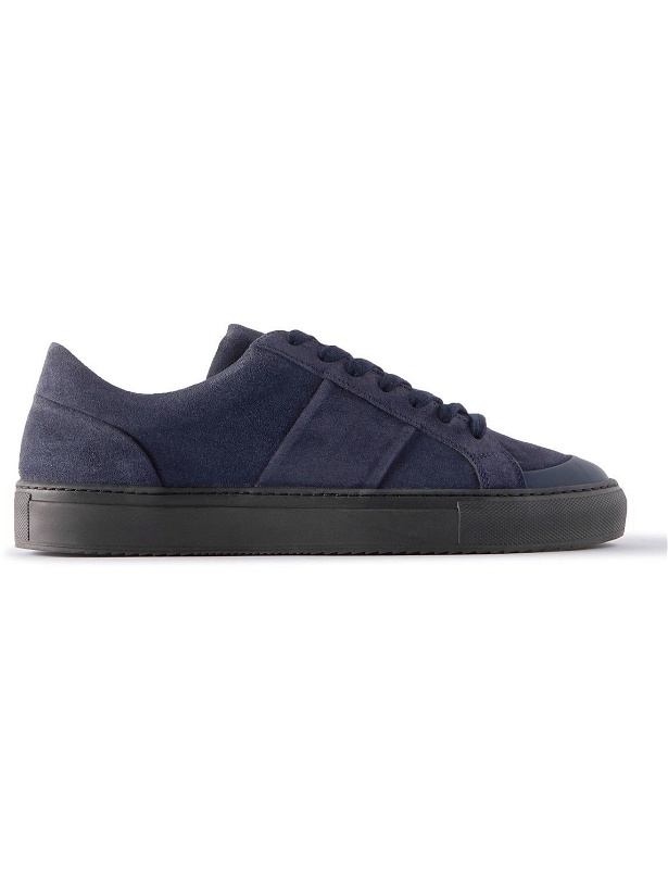 Photo: Mr P. - Larry Regenerated Suede by evolo Sneakers - Blue