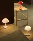 Louis Poulsen Panthella 160 Portable V3   Universal Plug Pink Lighting