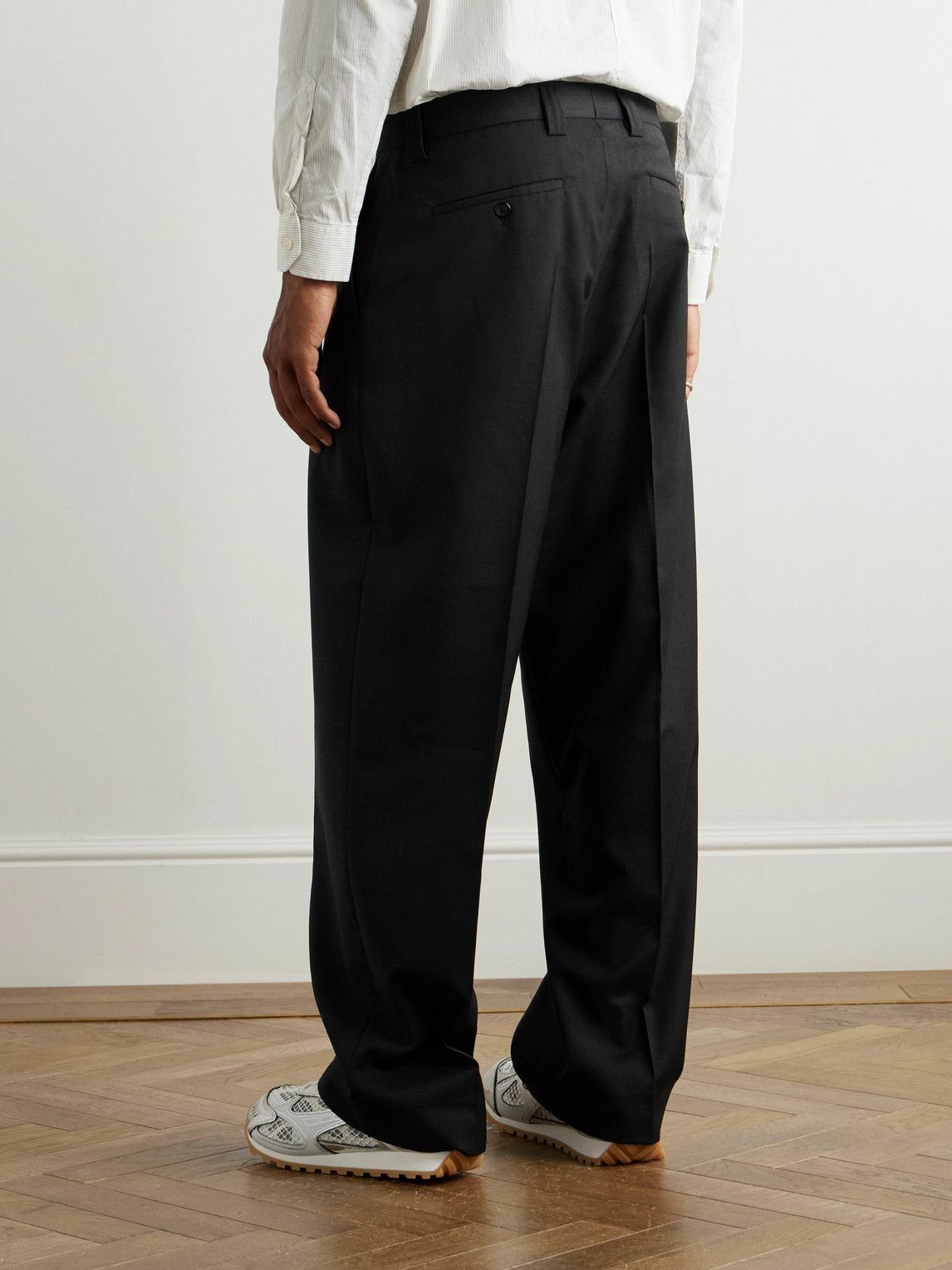 mfpen - Straight-Leg Pleated Wool Suit Trousers - Gray