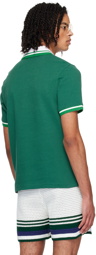 Casablanca Green Textured Polo