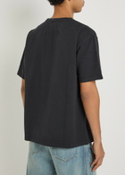 Rhude Banner Printed Cotton T-shirt Black