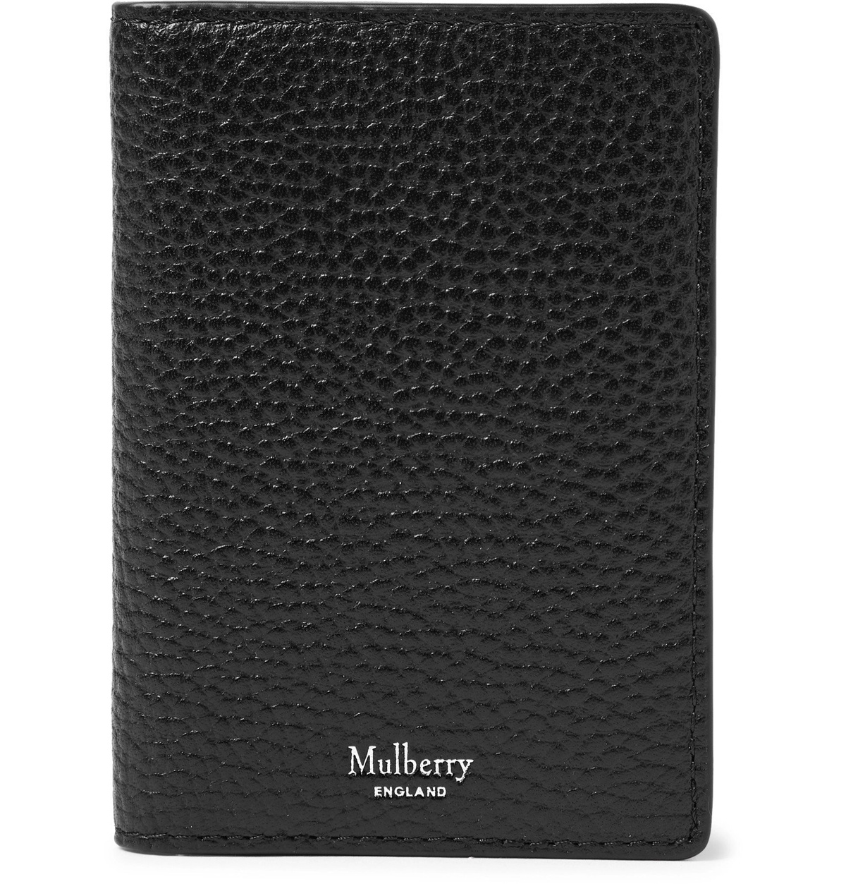 Mulberry - Full-Grain Leather Billfold Cardholder - Black Mulberry