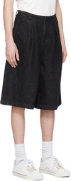 ADER error Black 0201 Denim Shorts