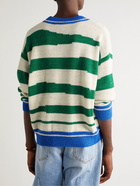 Isabel Marant - Solwy Striped Alpaca-Blend Sweater - Green