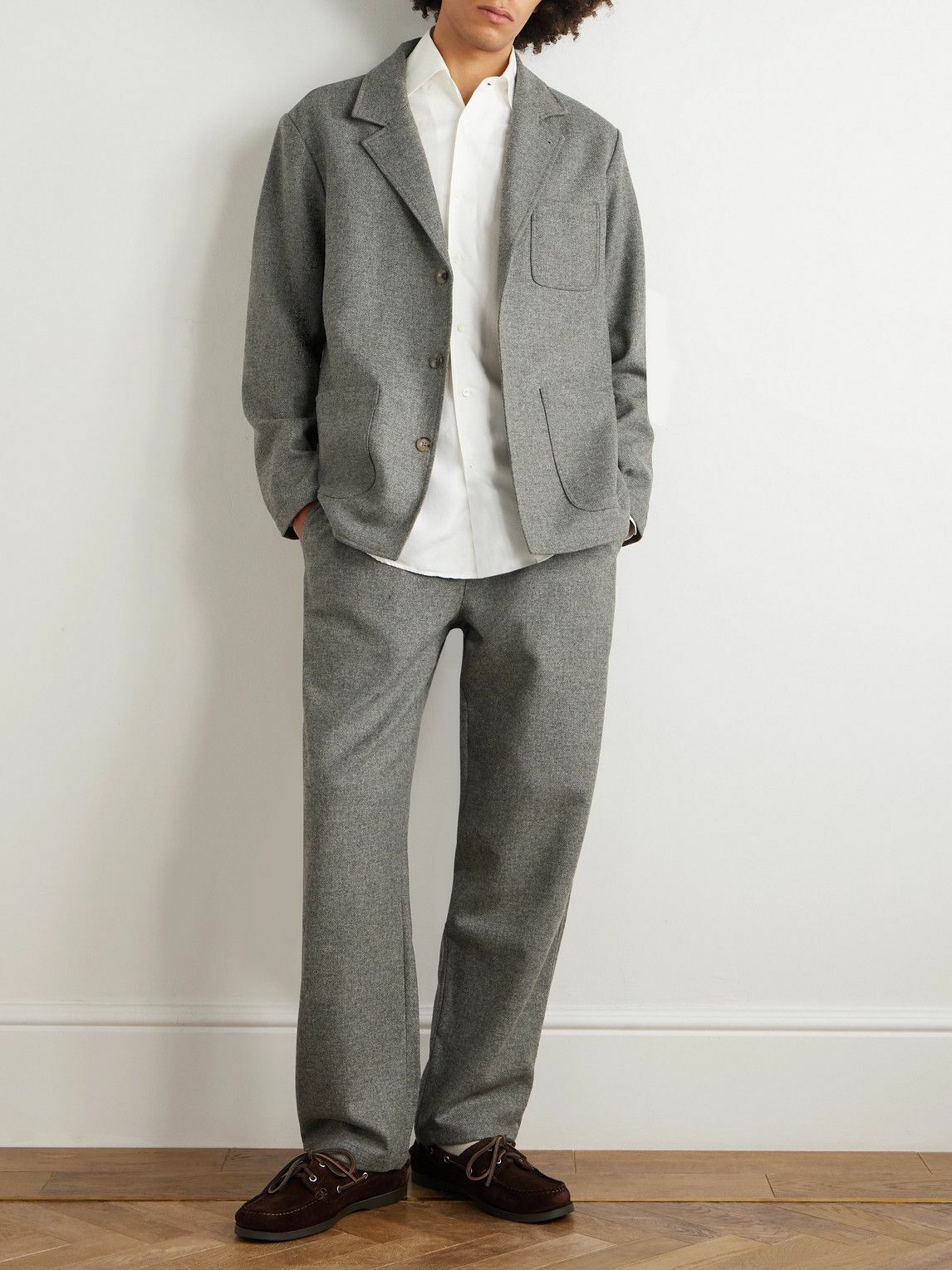 De Bonne Facture - Traveler Wool-Twill Suit Jacket - Gray