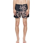 Vivienne Westwood Black Surf Boxer Swim Shorts