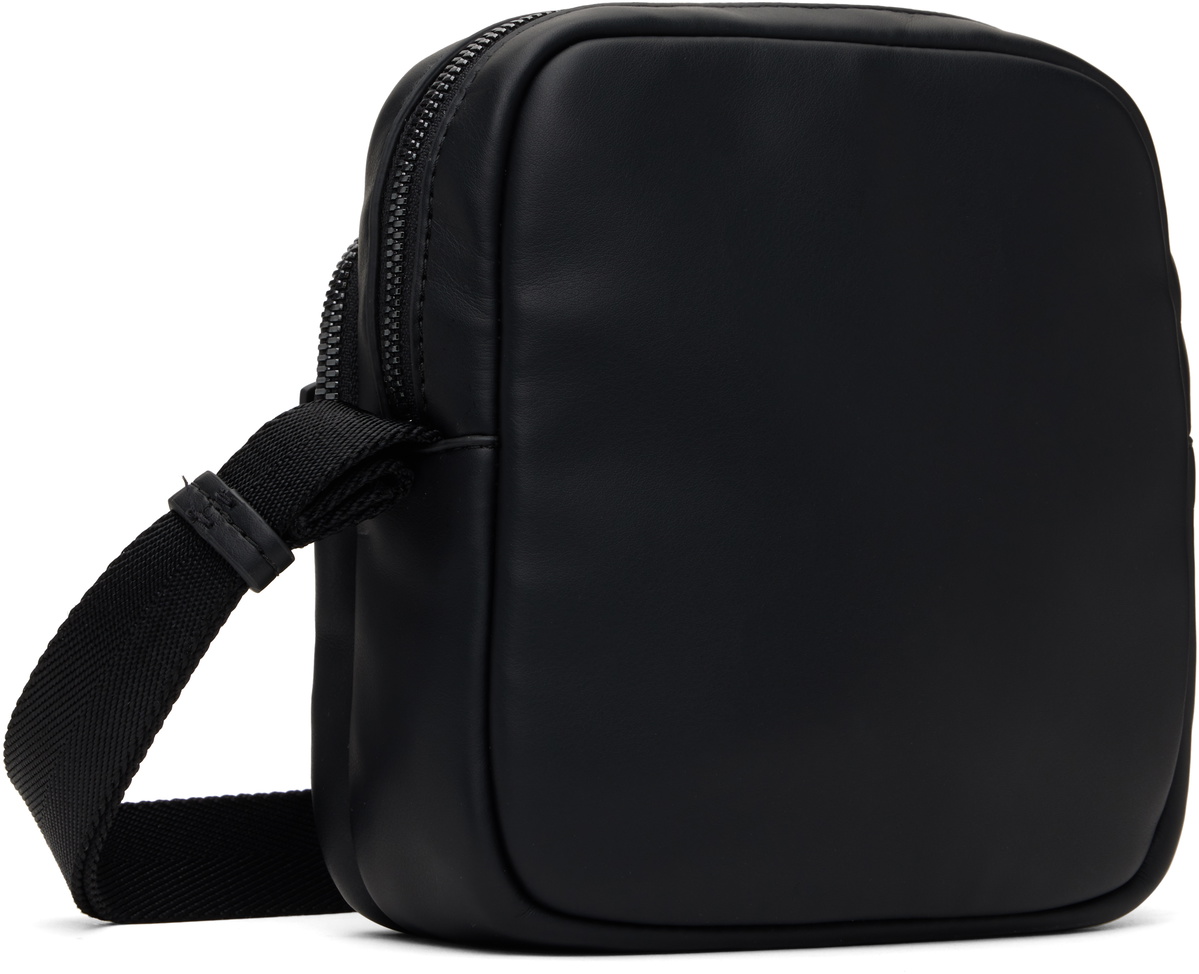 Hugo Black Faux-Leather Reporter Bag