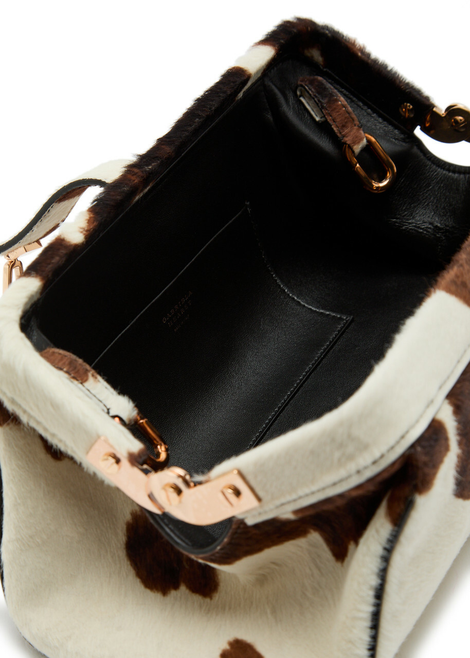 Gabriela Hearst Paola Cow-print Calf-hair Clutch - Brown - One Size