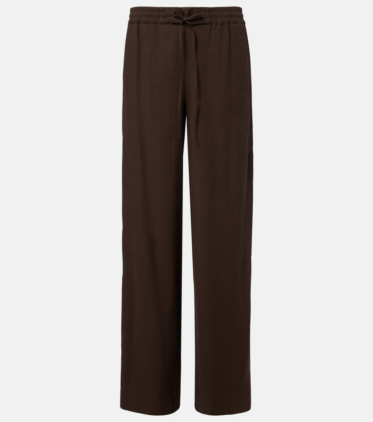 Vince Linen and rayon-blend wide-leg pants