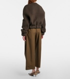 Khaite Roma cotton poplin wide-leg pants
