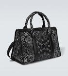 Amiri - Banana-embroidered leather travel bag