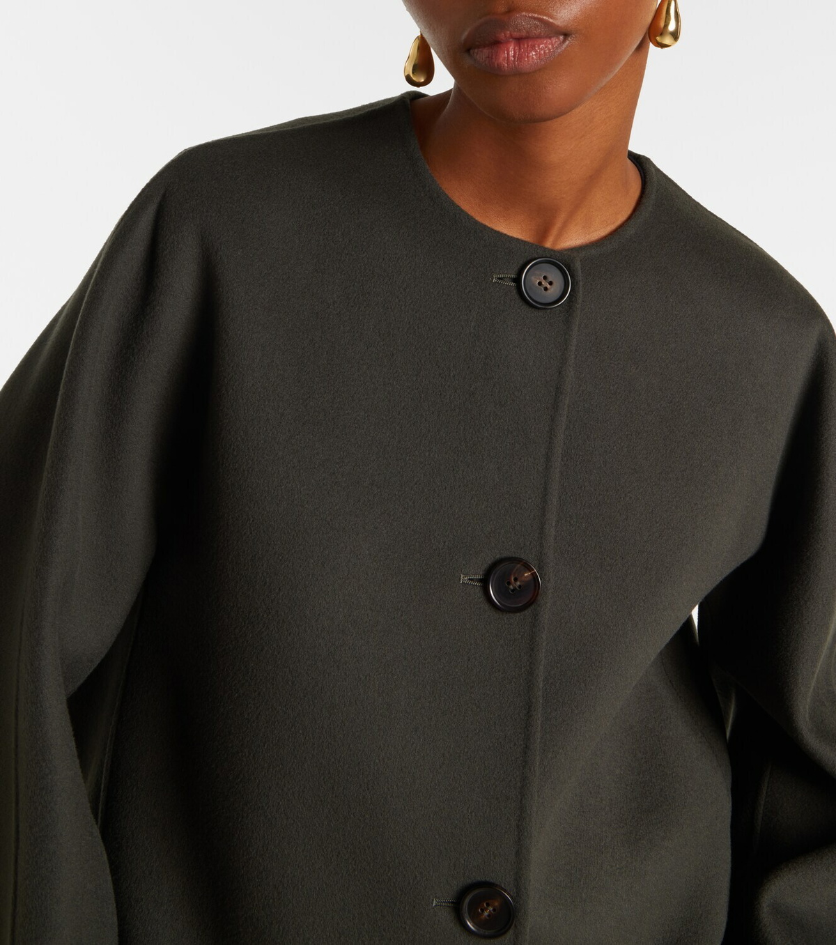 'S Max Mara Kate scarf-detail virgin wool jacket