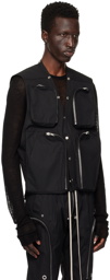 Rick Owens Black Porterville Zip Vest